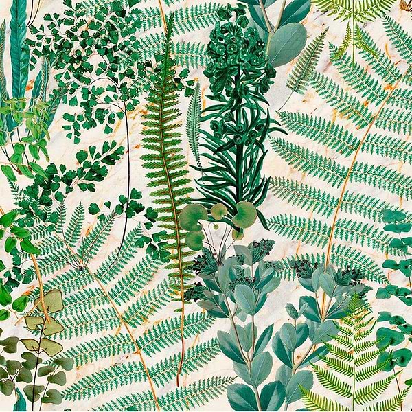 Green Sancturay-wallpaper-Mind the Gap-Taupe-300 cm (standaard)-WP20319-Selected Wallpapers