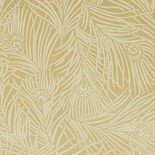 Hera Plume-Tapete-Liberty-Pewster Gold-Rolle-07251001M-Selected Wallpapers