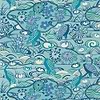 Heron Stream-Wallpaper-Thibaut-Turquoise-Roll-T13333-Selected Wallpapers