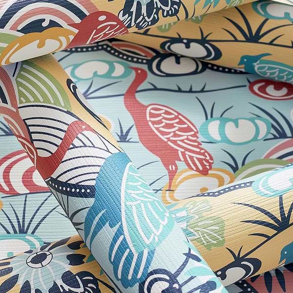 Heron Stream-Tapete-Thibaut-Selected Wallpapers