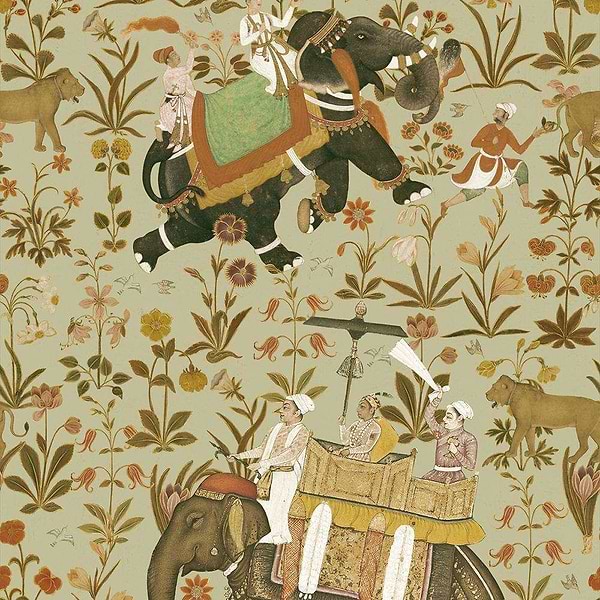 Hindustan-wallpaper-Mind the Gap-Bruin-300 cm (standaard)-WP20255-Selected Wallpapers