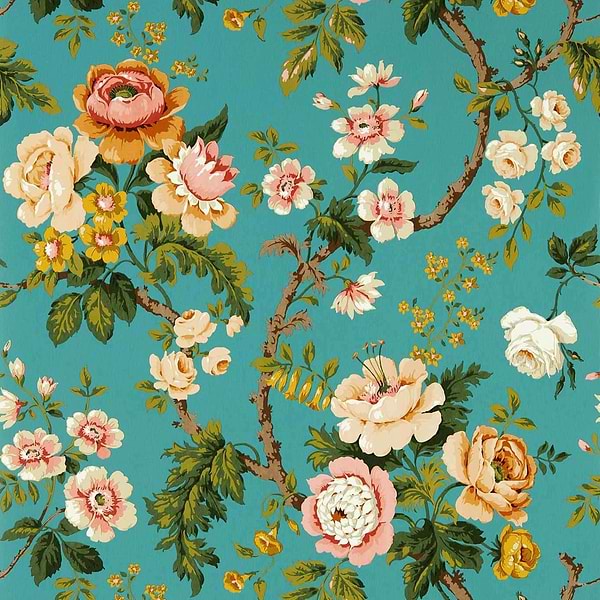 Hykenham-wallpaper-Sanderson-High Sea/Ginger-Roll-217041-Selected Wallpapers