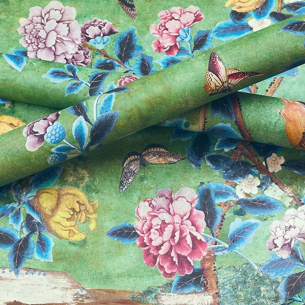 Jardin Bloom Mural-Wallpaper-Thibaut-Selected Wallpapers