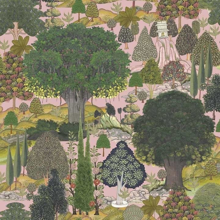 Jardin Sauvage-wallpaper-Mind the Gap-Multicolor-300 cm (standaard)-WP20443-Selected Wallpapers