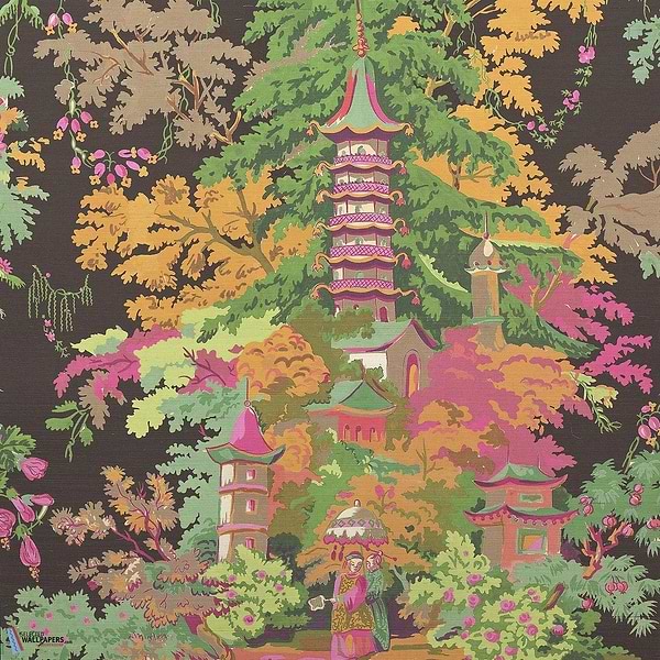 Jardins Japonais-Tapete-Pierre Frey-Nuit-Meter (M1)-FP965002-Selected Wallpapers