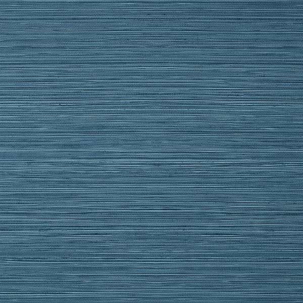 Kendari Grass-Wallpaper-Thibaut-Dark Blue-Roll-T357-Selected Wallpapers