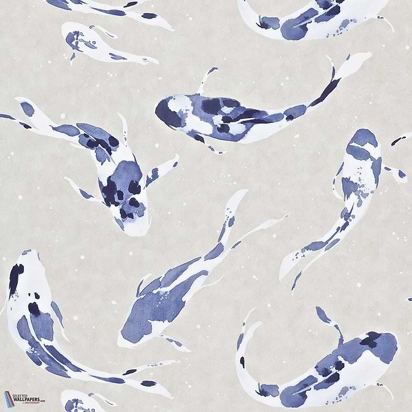 Koi-wallpaper-Harlequin-Indigo-Roll-110902-Selected Wallpapers