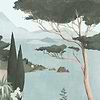 Lago di Garda-wallpaper-Les Dominotiers-Green-Non Woven 70 cm-DOM516-Selected Wallpapers
