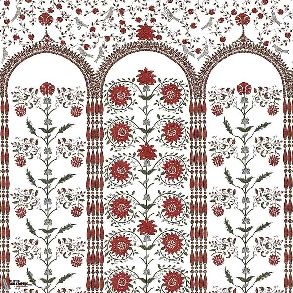 Les Arcades Albertine-wallpaper-Braquenie-Rouge-Paneel-BP348001-Selected Wallpapers