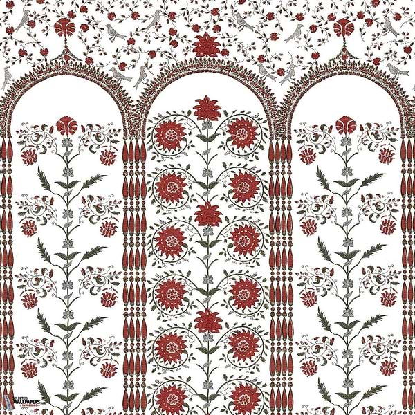 Les Arcades Albertine-wallpaper-Braquenie-Rouge-Paneel-BP348001-Selected Wallpapers