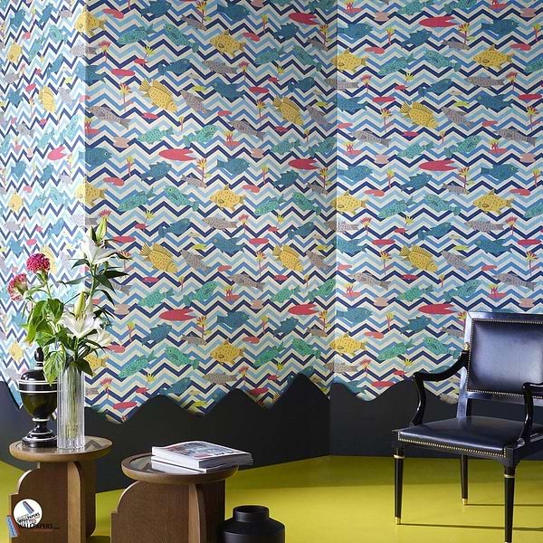 Les Poissons du Nil-Tapete-Pierre Frey-Selected Wallpapers