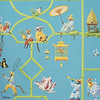 Les singes savants-wallpaper-Pierre Frey-Turquoise-Meter (M1)-FP770004-Selected Wallpapers