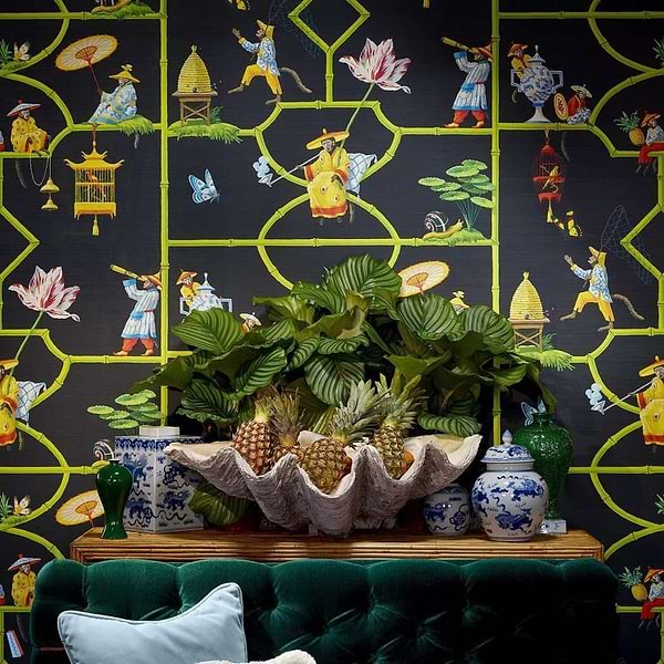 Les singes savants-wallpaper-Pierre Frey-Selected Wallpapers