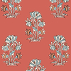 Lily Flower-Wallpaper-Thibaut-Coral-Roll-T13205-Selected Wallpapers
