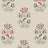 Lily Flower-Wallpaper-Thibaut-Beige-Roll-T13206-Selected Wallpapers