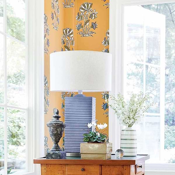 Lily Flower-Wallpaper-Thibaut-Selected Wallpapers