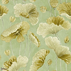 Lotus Leaf-Tapete-Sanderson-Oriental Green-Rolle-217126-Selected Wallpapers