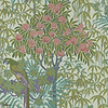 Macaw-Wallpaper-1838 wallcoverings-Olive Green-Roll-2311-167-01-Selected Wallpapers