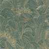 Maree Haute-Wallpaper-Casamance-Vert Anglais/Dore-Roll-75902344-Selected Wallpapers