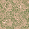 Marigold-wallpaper-Morris & Co-Pink/Olive-Roll-216953-Selected Wallpapers