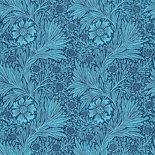 Marigold-Tapete-Morris & Co-Navy-Rolle-216954-Selected Wallpapers