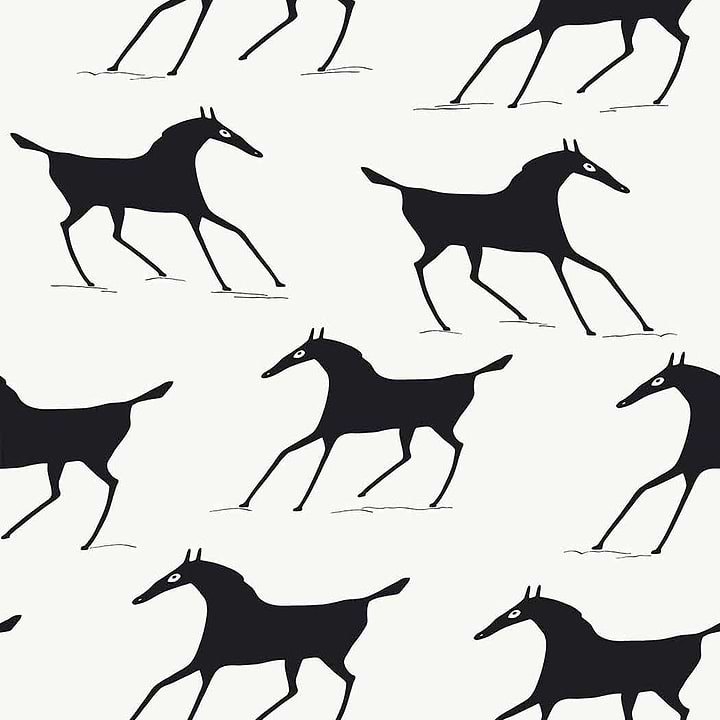Marlborough Downs-Wallpaper-Thibaut-Black and White-Roll-T13263-Selected Wallpapers