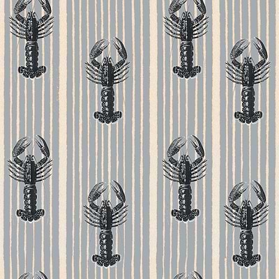 Mediterranean lobsters-wallpaper-Mind the Gap-Light Blue-Roll-WP30063-Selected Wallpapers