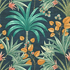 Mirissa-Tapete-Casamance-Petrole-Rolle-75521222-Selected Wallpapers