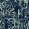 On the Stage-Tapete-Mind the Gap-Midnight Blue-Rolle-WP30094-Selected Wallpapers