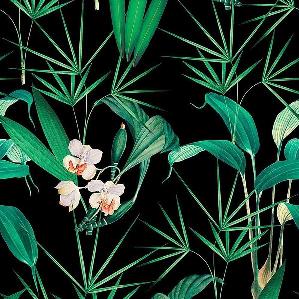 Palm Springs-Tapete-Mind the Gap-Antraciet-300 cm (standaard)-WP20360-Selected Wallpapers