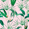 Palm Springs-Tapete-Mind the Gap-Roze-300 cm (standaard)-WP20361-Selected Wallpapers