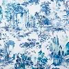 Pavilion-Tapete-1838 wallcoverings-Lupine Blue-Rolle-2109-153-02-Selected Wallpapers