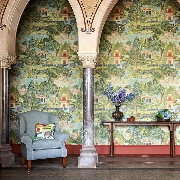 Peacock Garden-Tapete-Zoffany-Selected Wallpapers