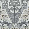 Peacock Topiary-Wallpaper-1838 wallcoverings-Monochrome-Roll-2311-172-01-Selected Wallpapers