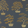 Penjing-Tapete-Sanderson-Ink Black-Rolle-217109-Selected Wallpapers