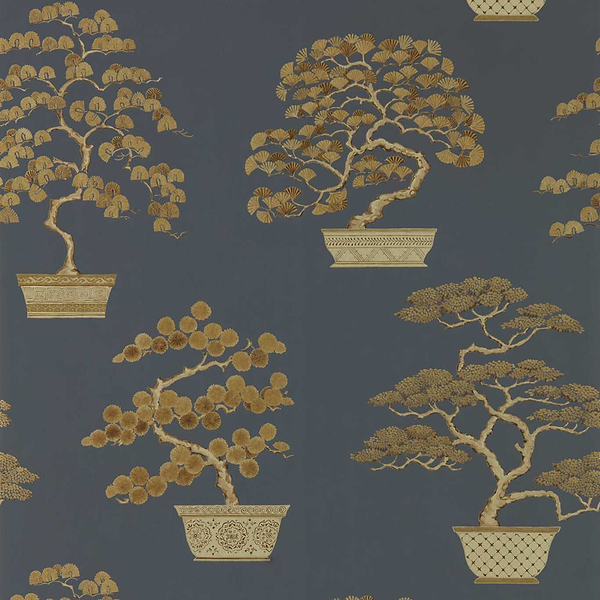 Penjing-Tapete-Sanderson-Ink Black-Rolle-217109-Selected Wallpapers