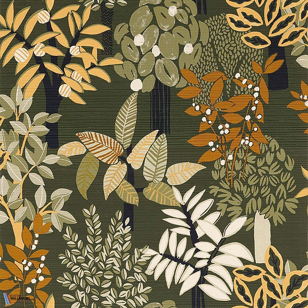 Peradeniya-Behang-Casamance-Kaki/Paille-Rol-75940406-Selected Wallpapers