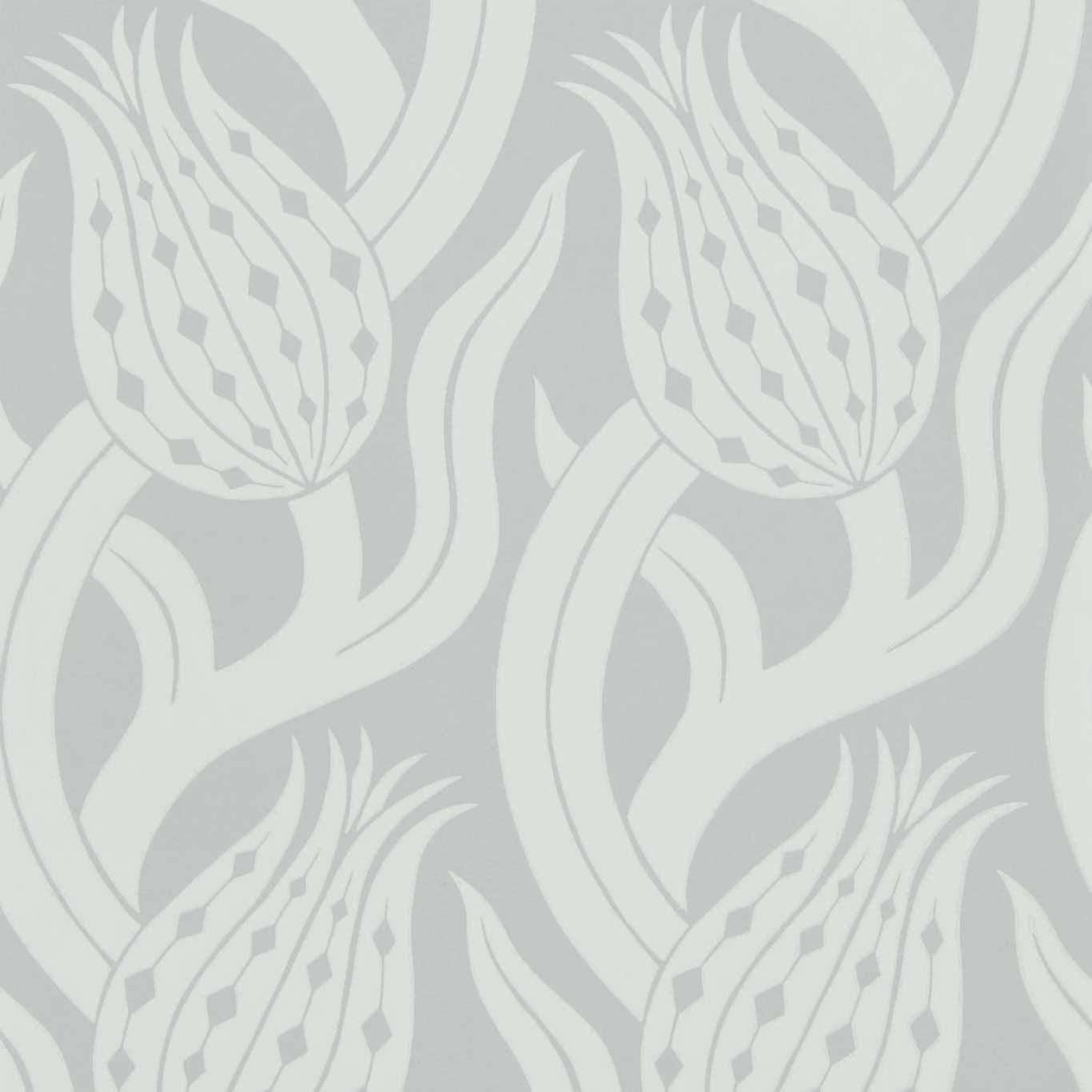 Persian Tulip-Tapete-Zoffany-Quartz Grey-Rolle-312995-Selected Wallpapers