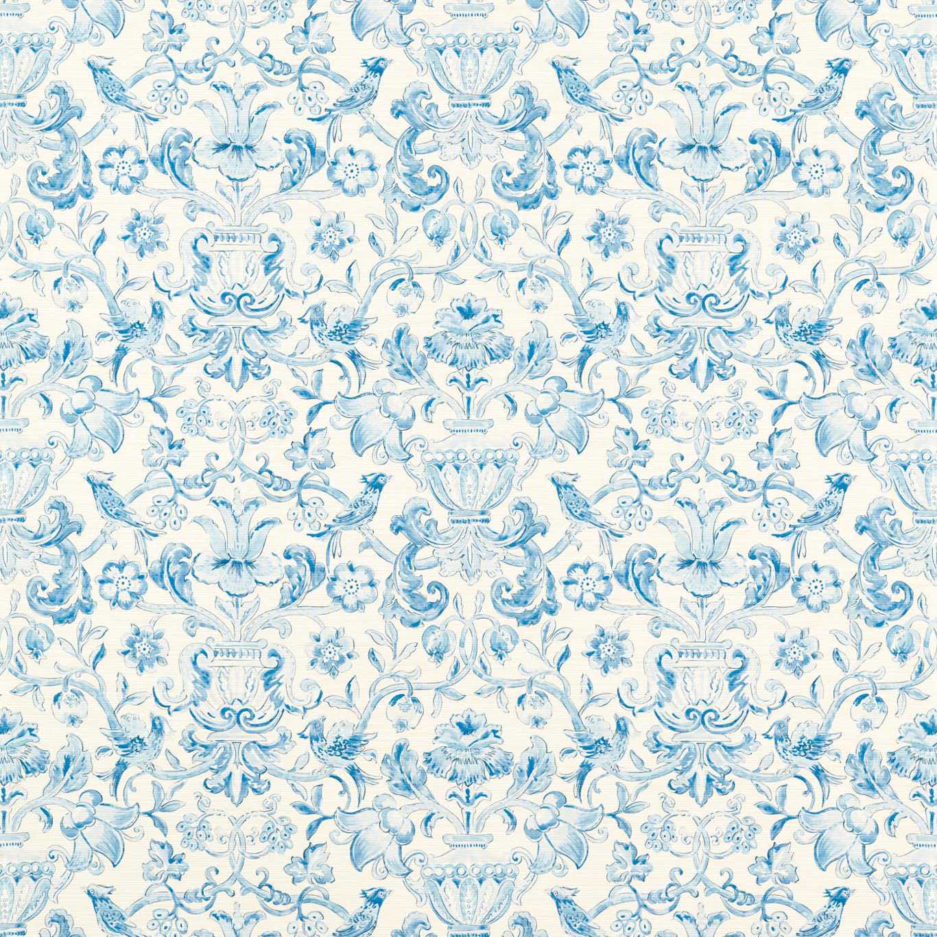 Pompadour Print-Behang-Zoffany-Indigo-Meter (M1)-313015-Selected Wallpapers