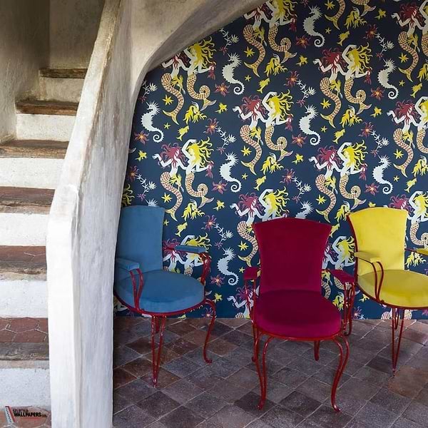 Poseidon-wallpaper-Pierre Frey-Selected Wallpapers
