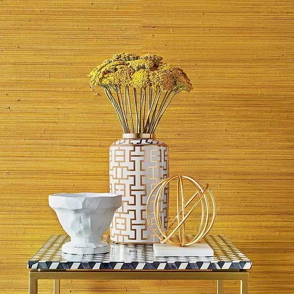 Raffia Palm-Wallpaper-Thibaut-Selected Wallpapers