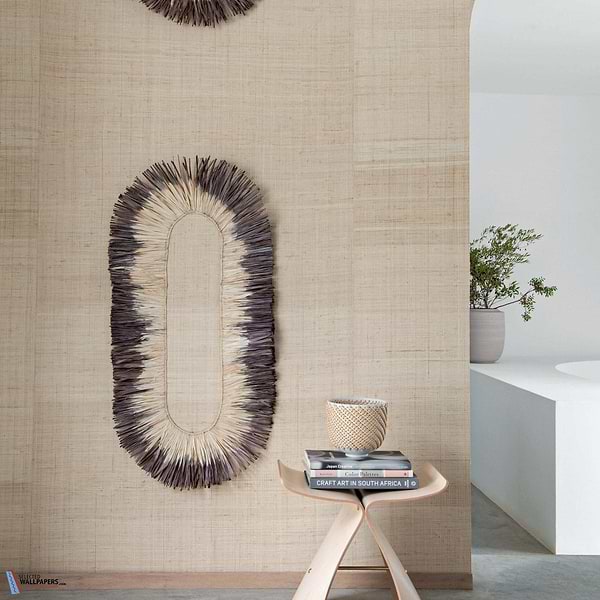 Raffia Totem-Tapete-CMO Paris-Selected Wallpapers