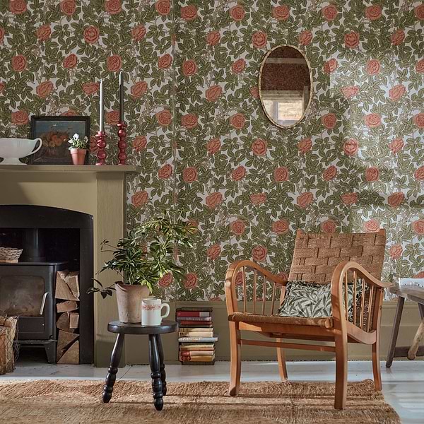 Rambling Rose-wallpaper-Morris & Co-Selected Wallpapers