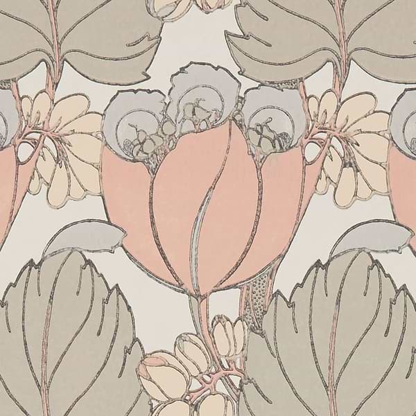 Regency Tulip-Wallpaper-Liberty-Ointment-Roll-07231002L-Selected Wallpapers
