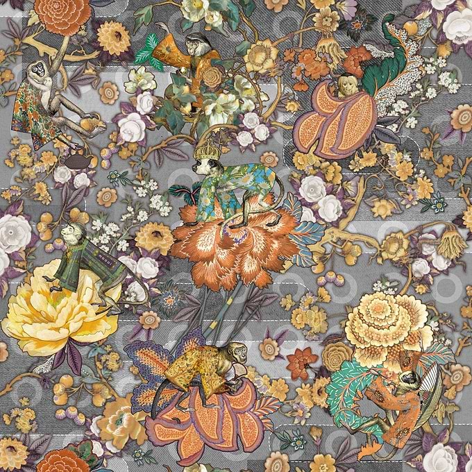 Rendezvous Tokyo Blue-wallpaper-Moooi-Cashmere-Meter (M1)-MO3011-Selected Wallpapers