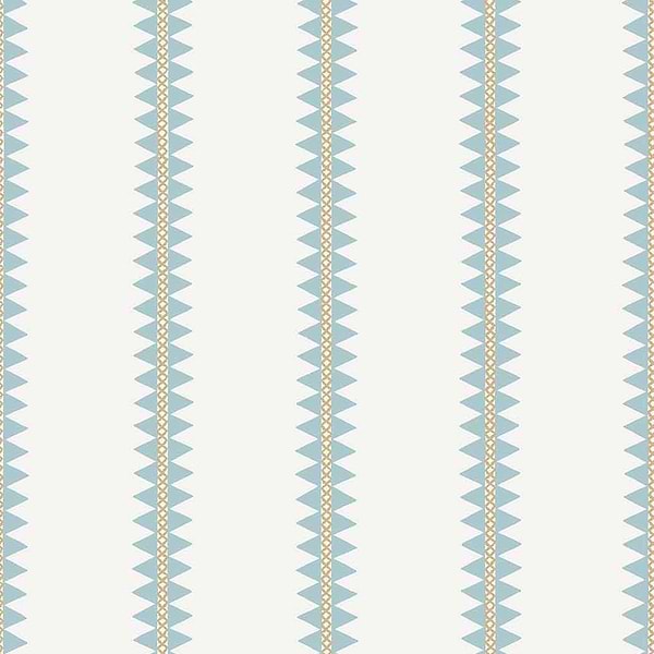Reno Stripe-Wallpaper-Thibaut-Spa Blue-Roll-T13241-Selected Wallpapers