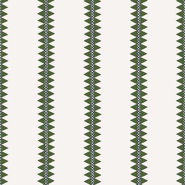 Reno Stripe-Wallpaper-Thibaut-Green-Roll-T13242-Selected Wallpapers