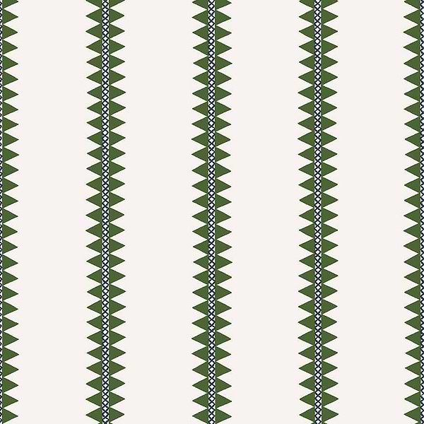 Reno Stripe-Wallpaper-Thibaut-Green-Roll-T13242-Selected Wallpapers