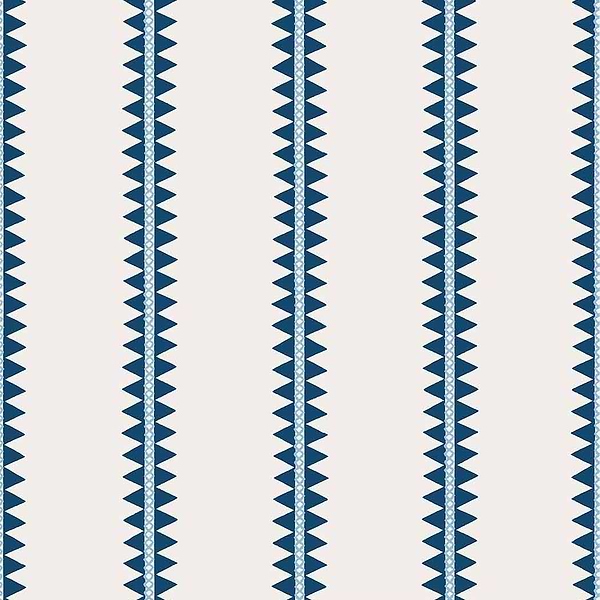 Reno Stripe-Wallpaper-Thibaut-Navy-Roll-T13244-Selected Wallpapers