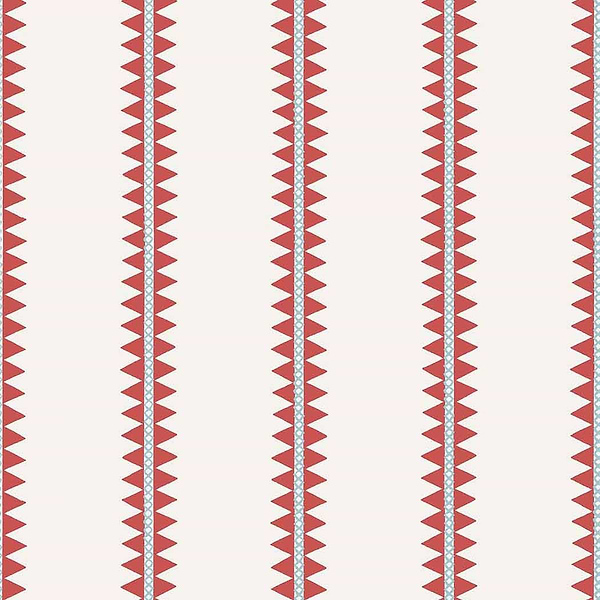 Reno Stripe-Wallpaper-Thibaut-Coral-Roll-T13245-Selected Wallpapers